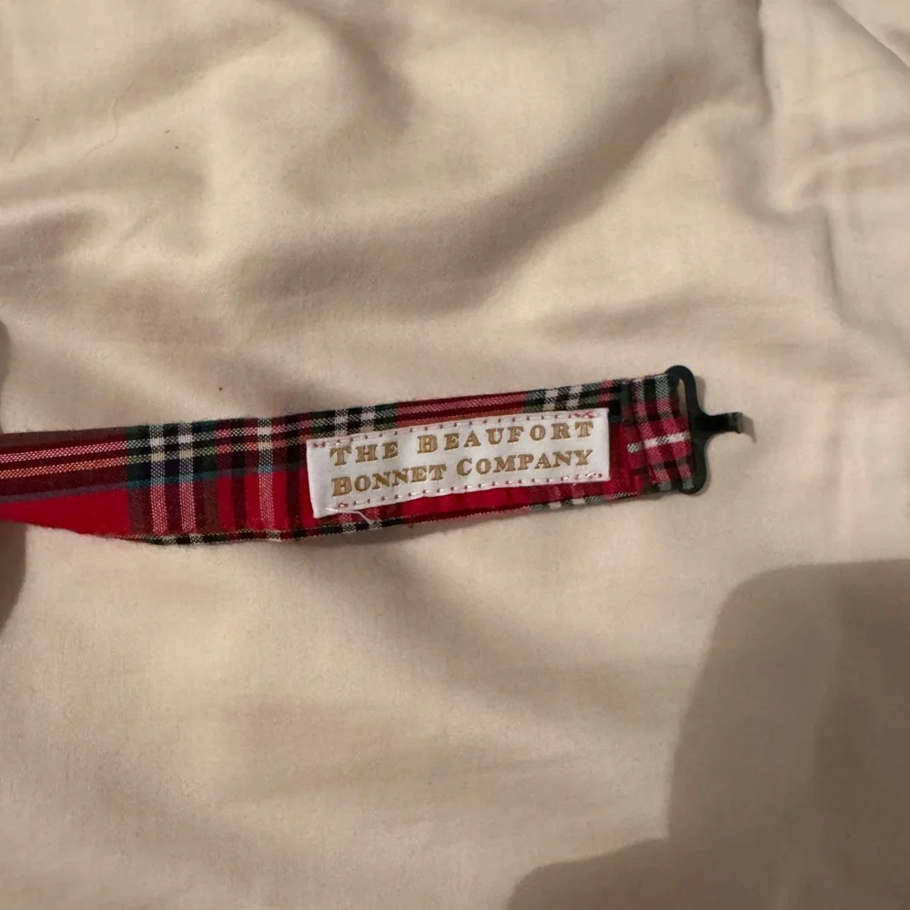 The Beaufort Bonnet Company Red Plaid Kids Bow Tie